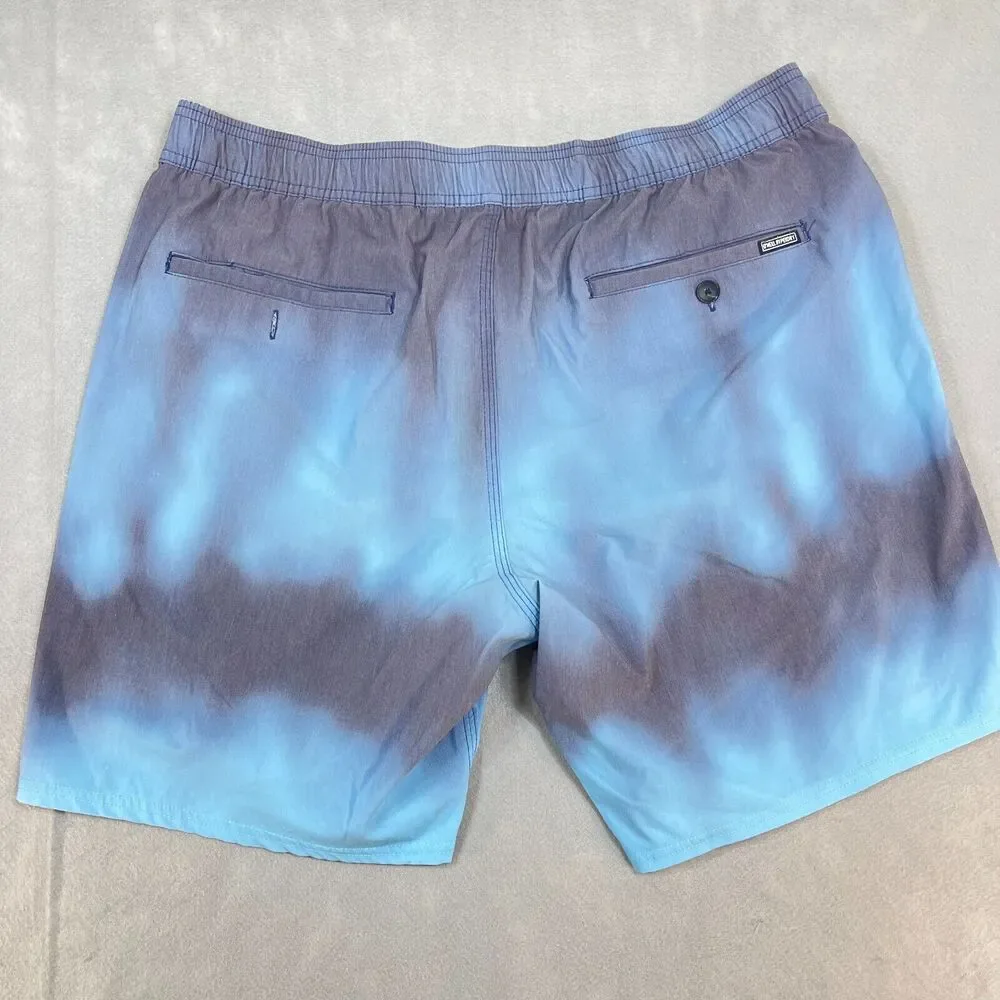 O'Neill Board Shorts Men XL Blue Hybrid Hyperdry‎ Tie Dye Stretch